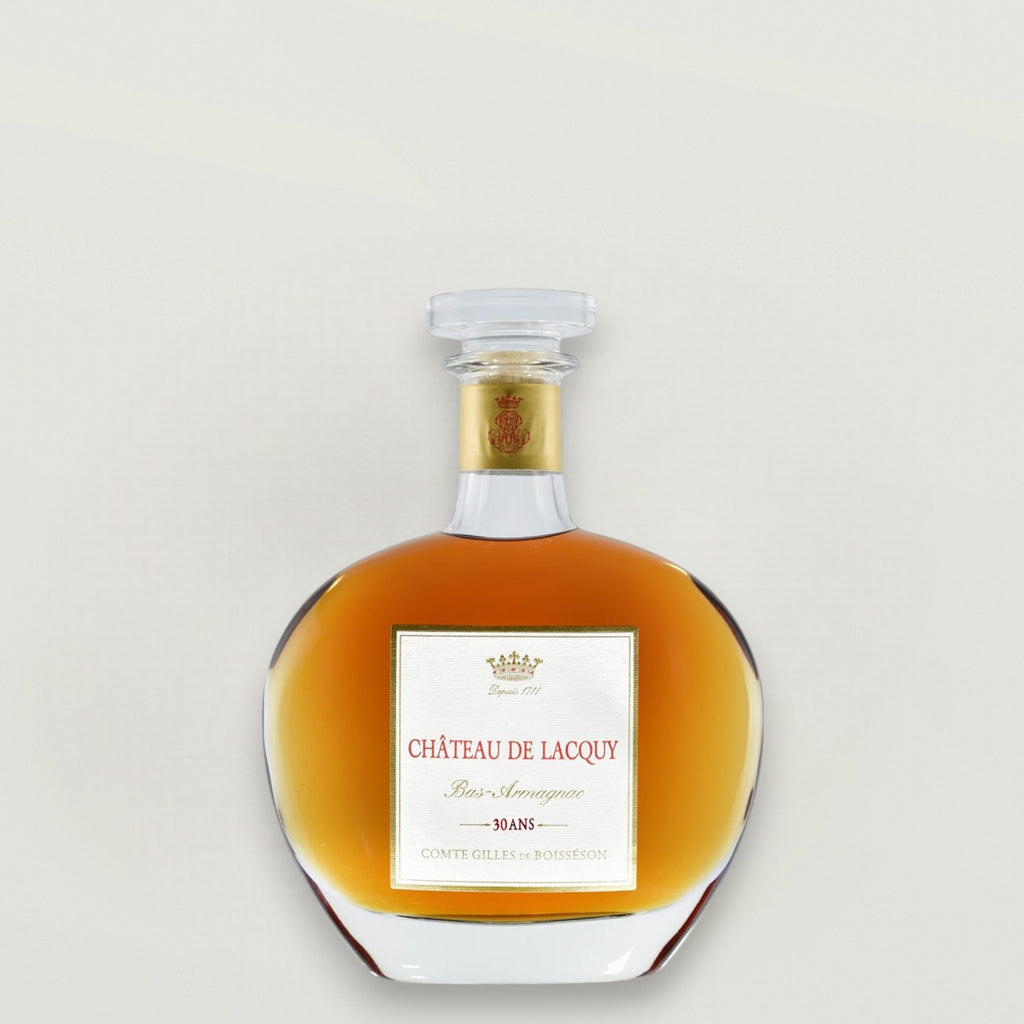 Photo d'une carafe 70cl de bas armagnac d'assemblage de 30 ans d'âge du château de lacquy